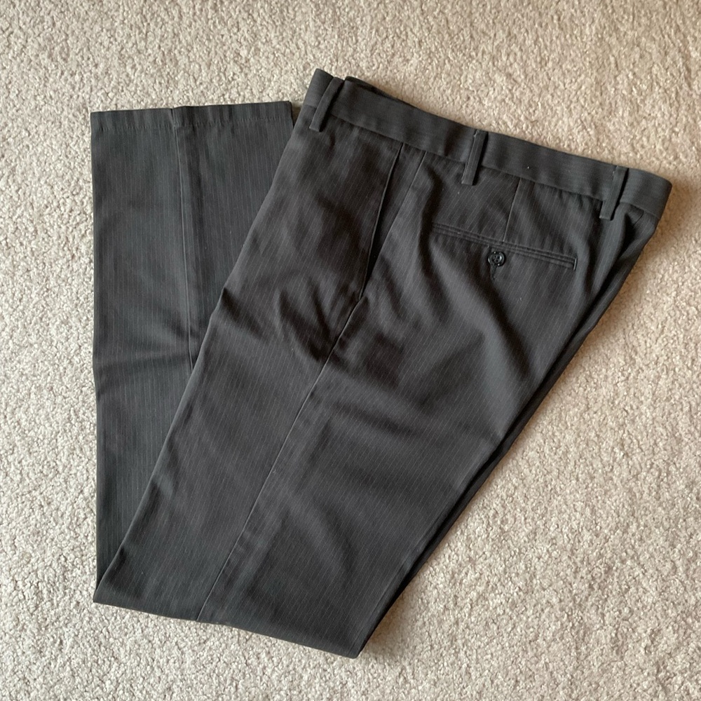 Dockers Men’s Dark Brown Pinstripe Dress Pants 31x32